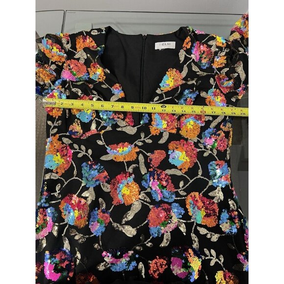 Helsi Penelope Sequin Puff Sleeve Embellished Sequin Dress As Worn On Screen - Picture 15 of 16